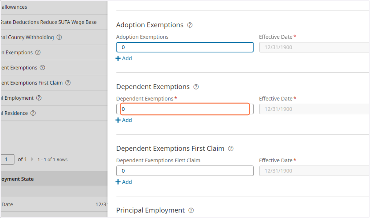 Dependent Exemptions