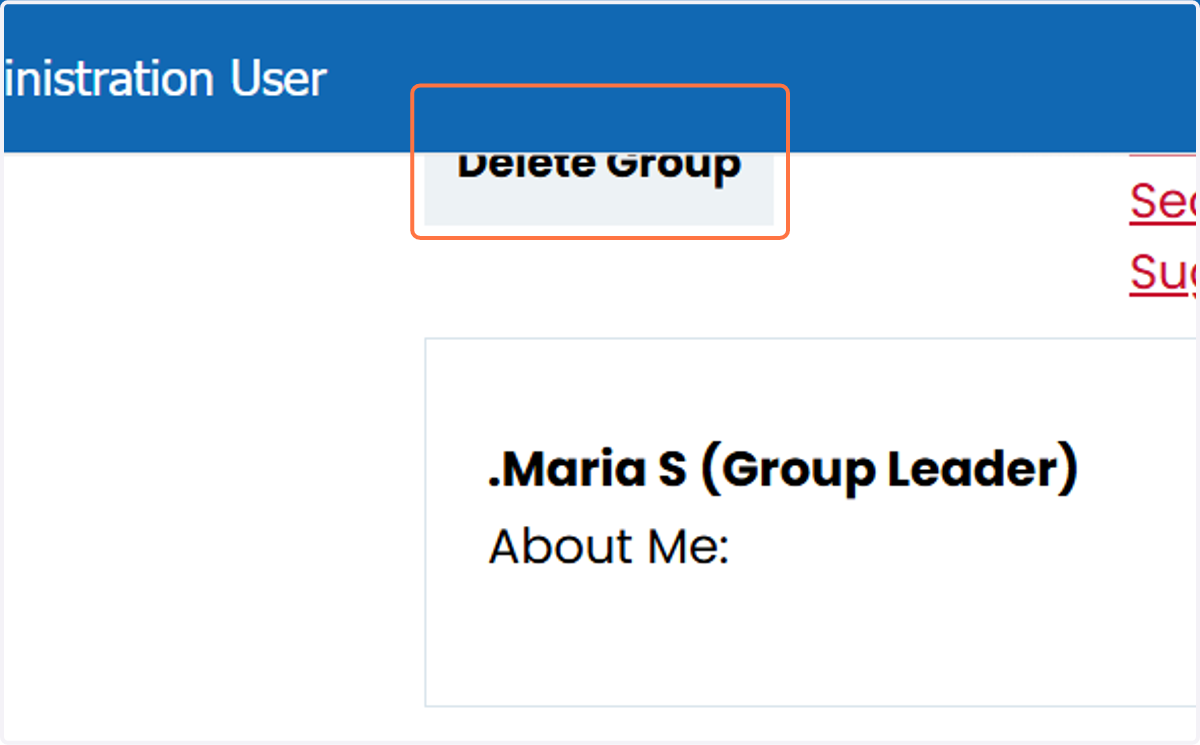 Group Leaders can also delete the entire group, so be careful if this is not your intention.