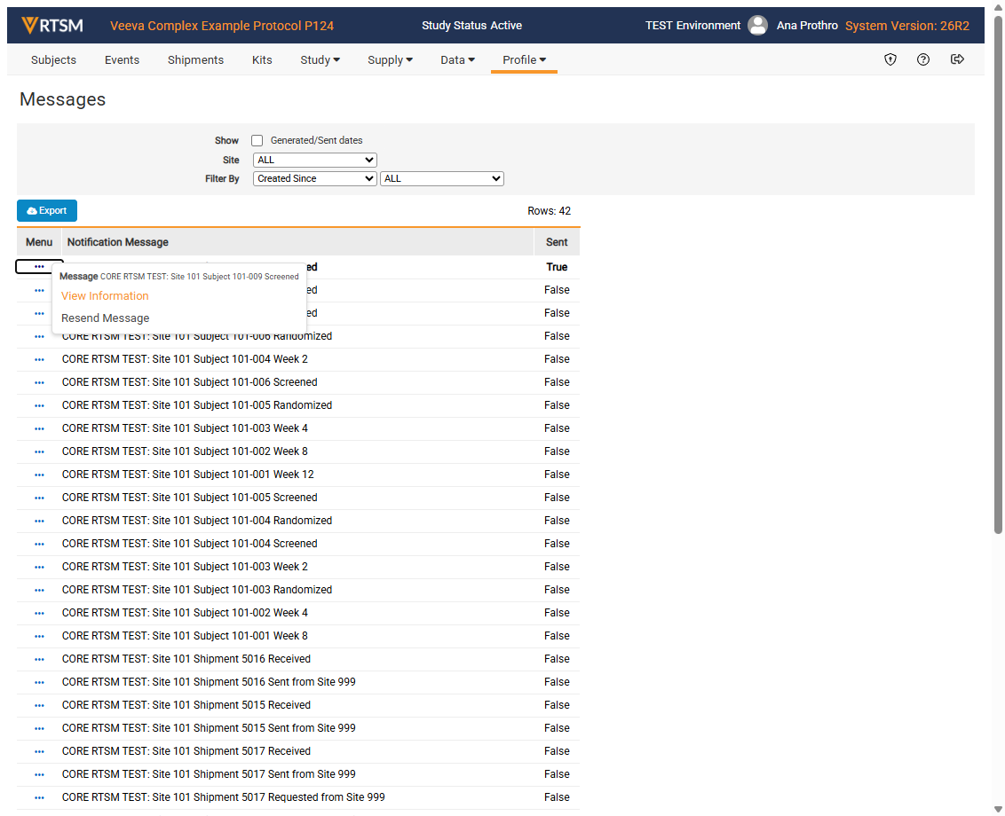 A. Click on Task Menu B. Click on View Information