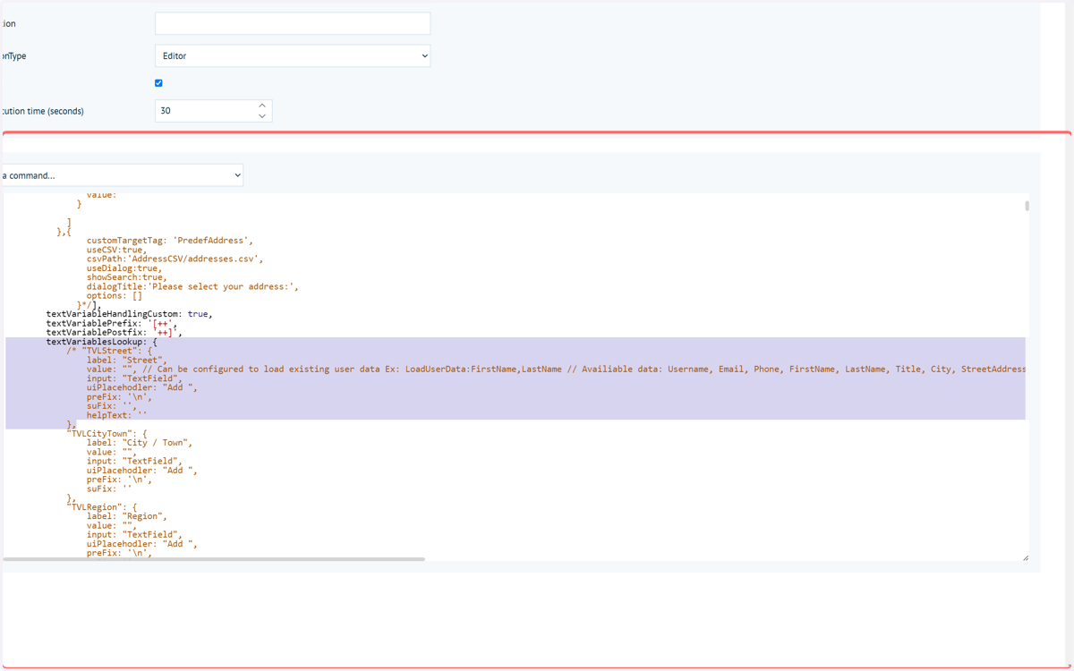 textVariableLookup