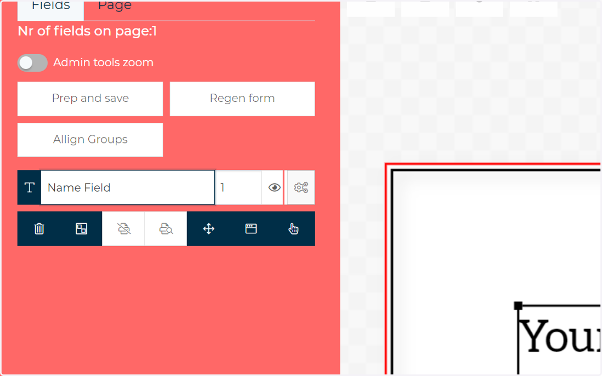 Enter the advanced configuration options for this field