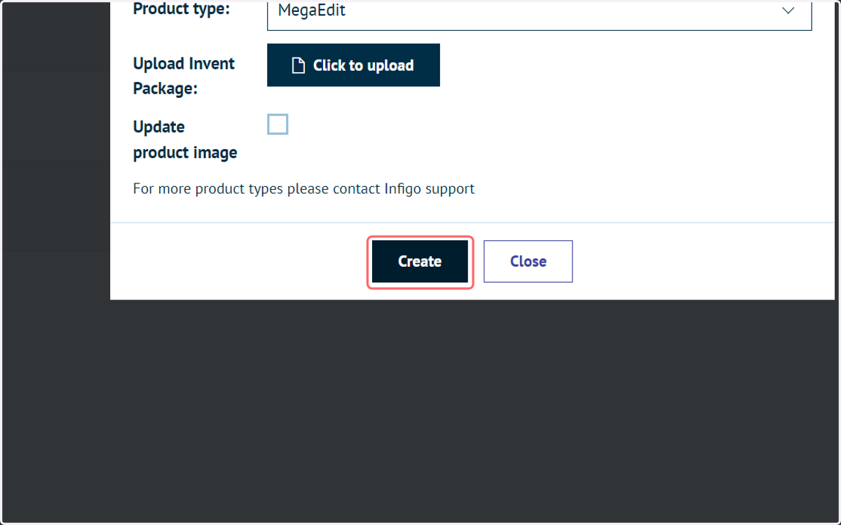 Create a product