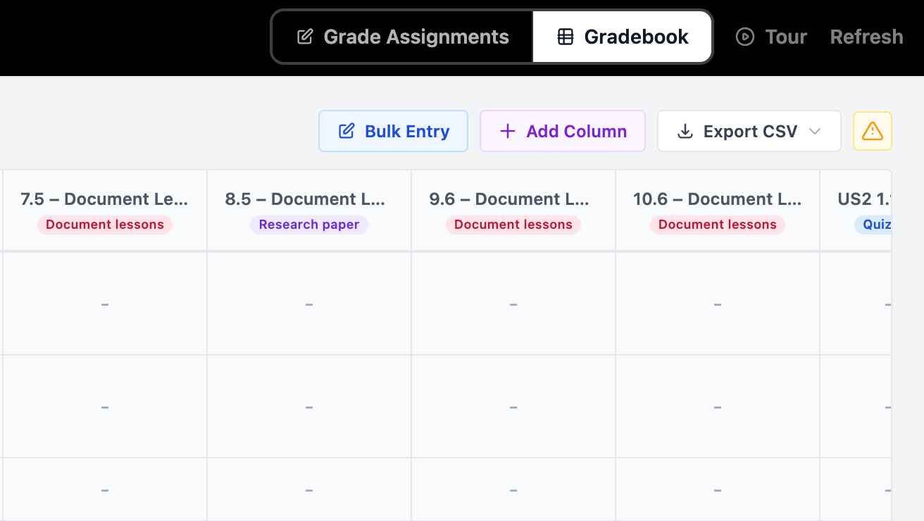 View a video tour of a few gradebook highlights here