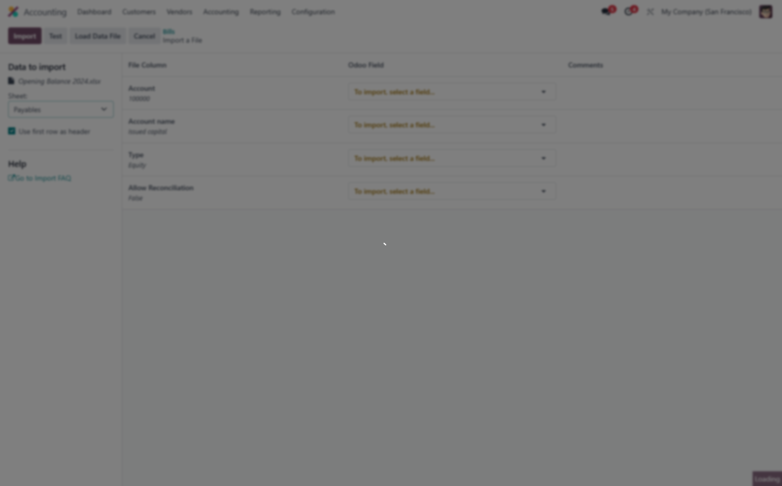 Select Payables from Sheet: