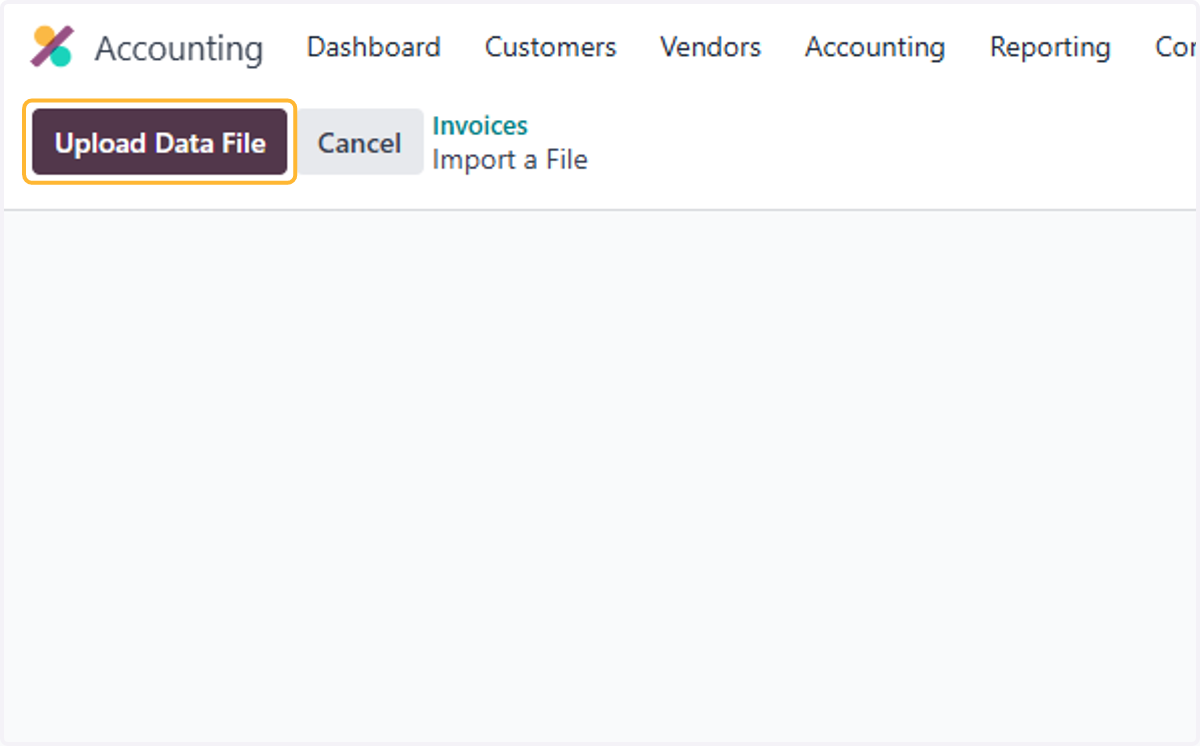 Click on Upload Data File