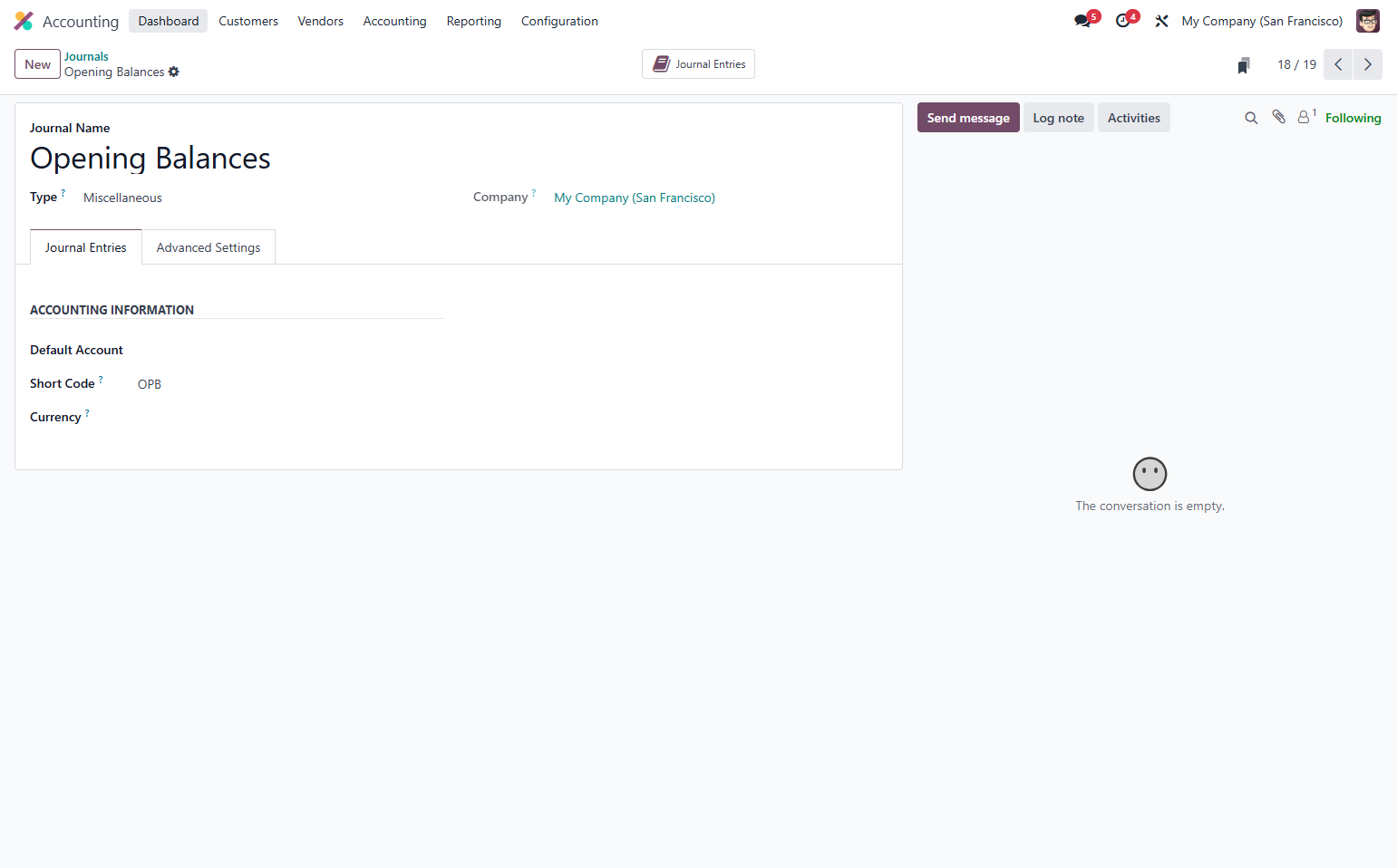Click on Dashboard