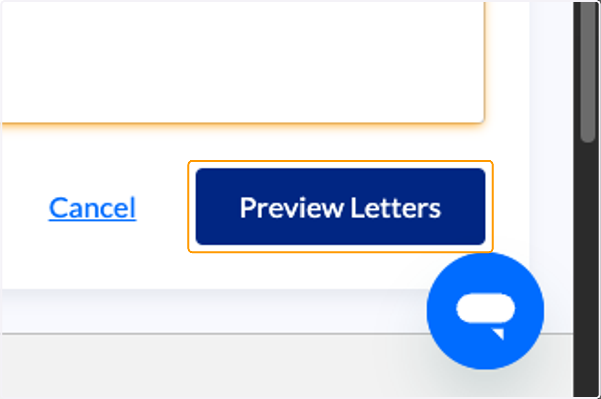 Click on Preview Letters