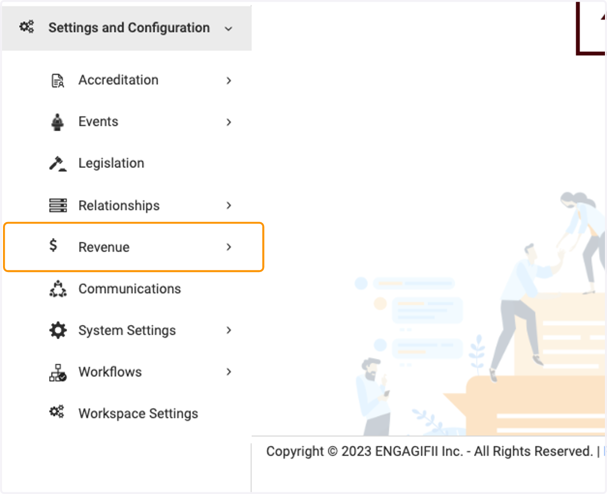 Click on Revenue