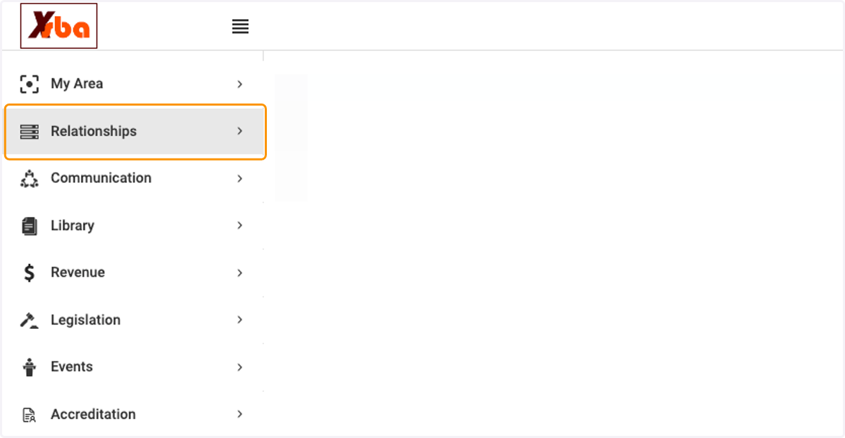 Click on Relationships