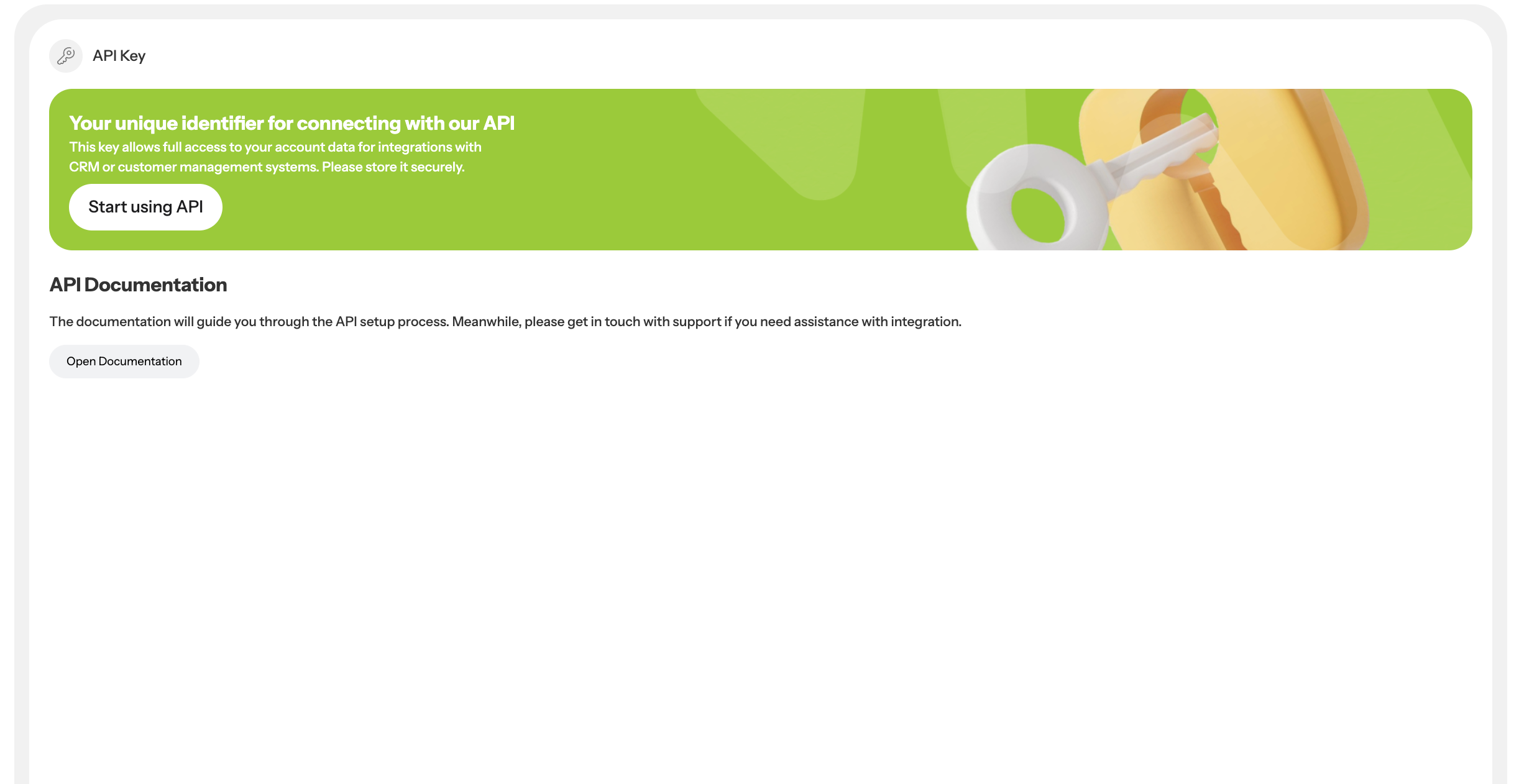 Check API documentation