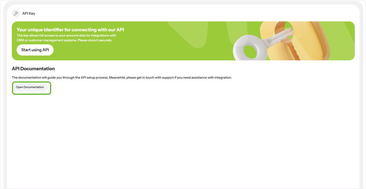 Check API documentation