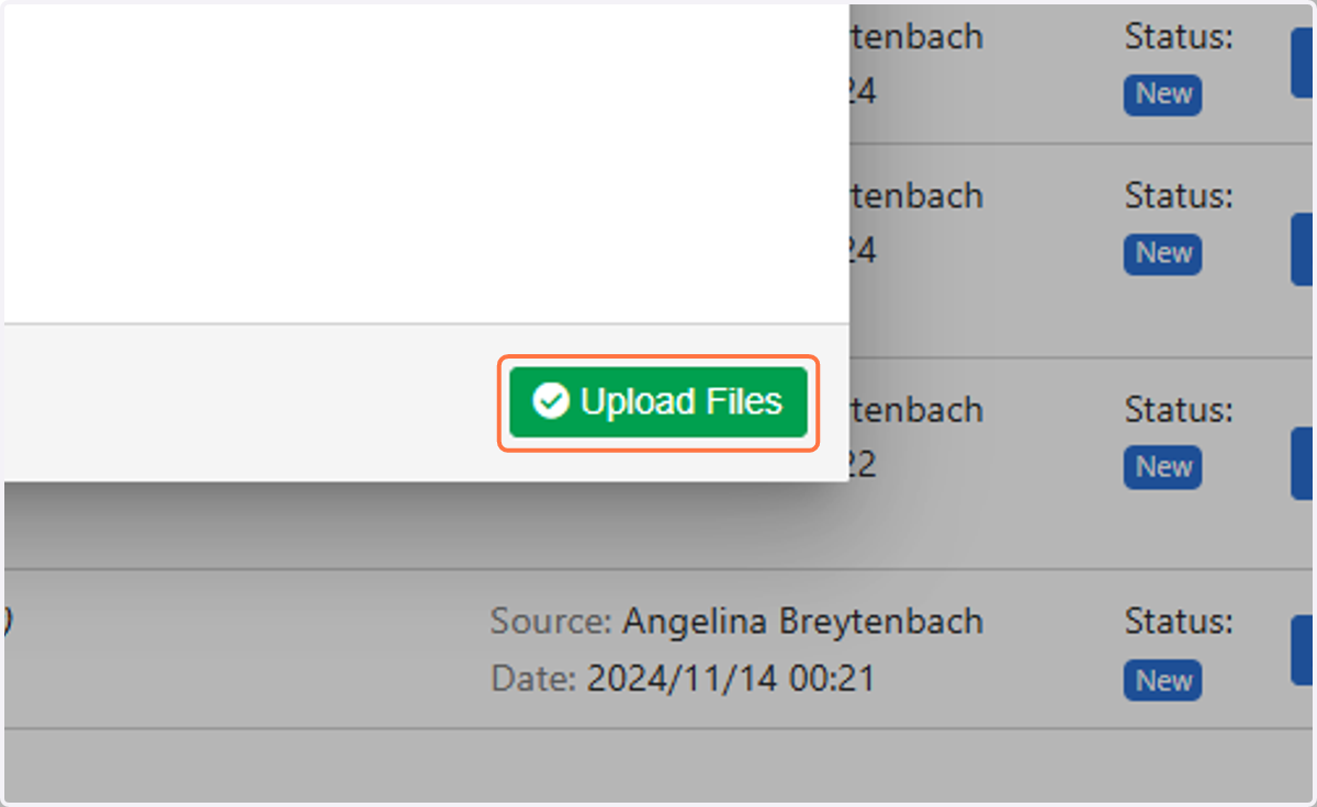 Click on Upload Files