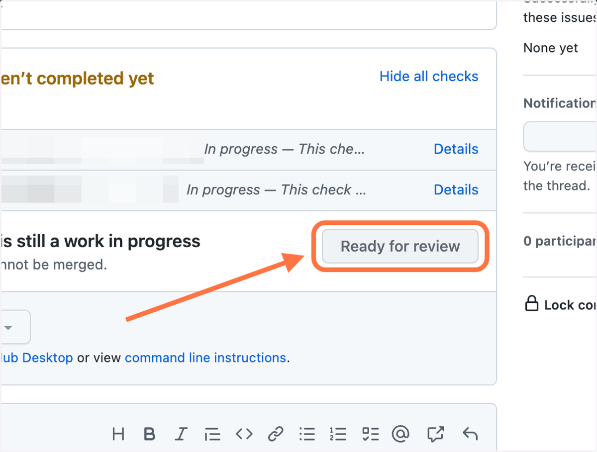 Ready for review? Switch it to a regular PR