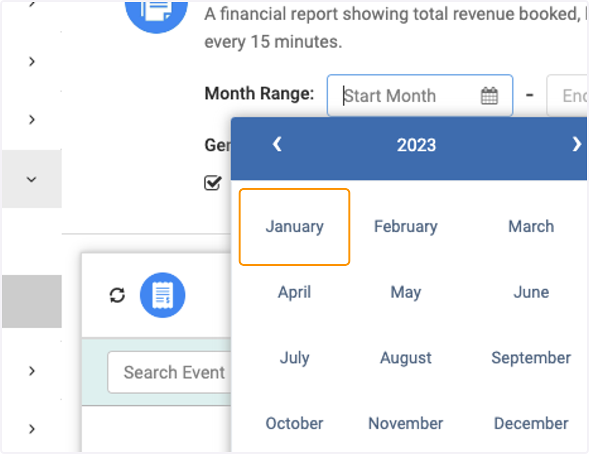 Choose the month you'd like to see