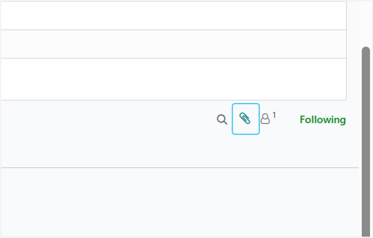 Click on Attach files