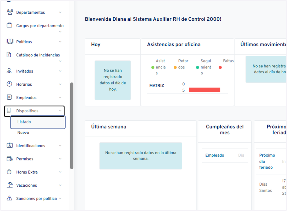 Abrimos "Listado"