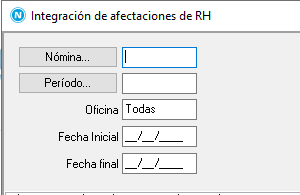 Ahí seleccionamos la Nómina y el periodo donde se importaran las incidencias