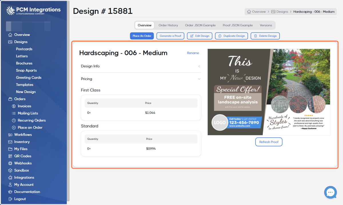 Congratulations! Your design is ready!