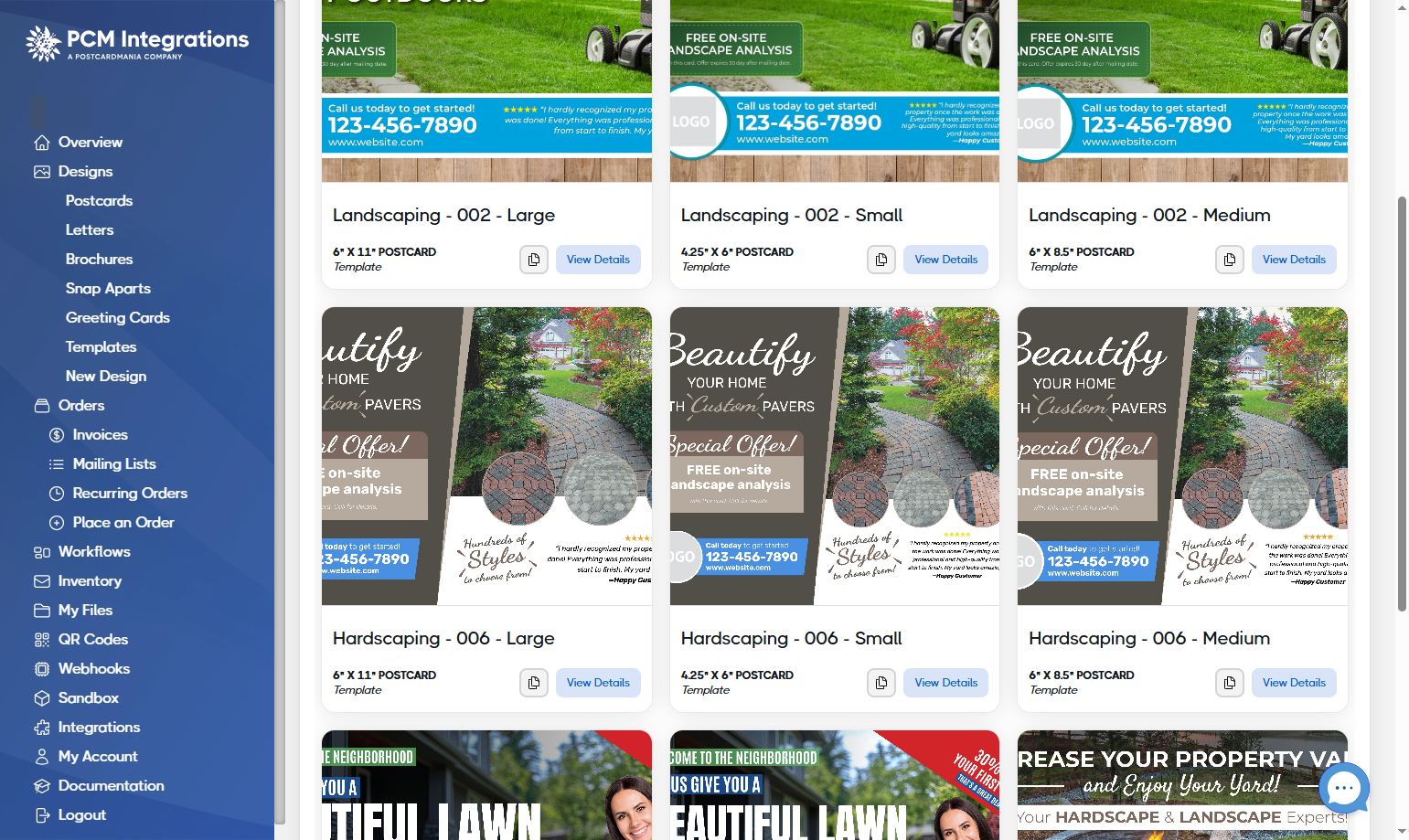 Browse the template library