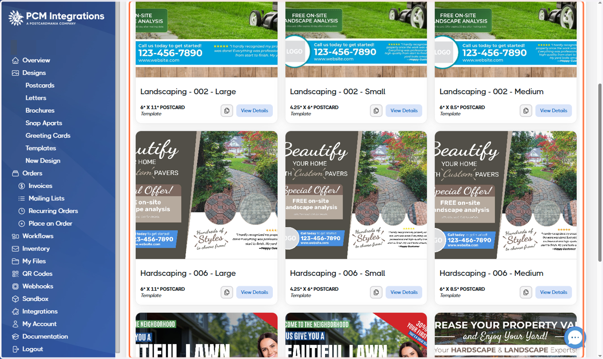 Browse the template library