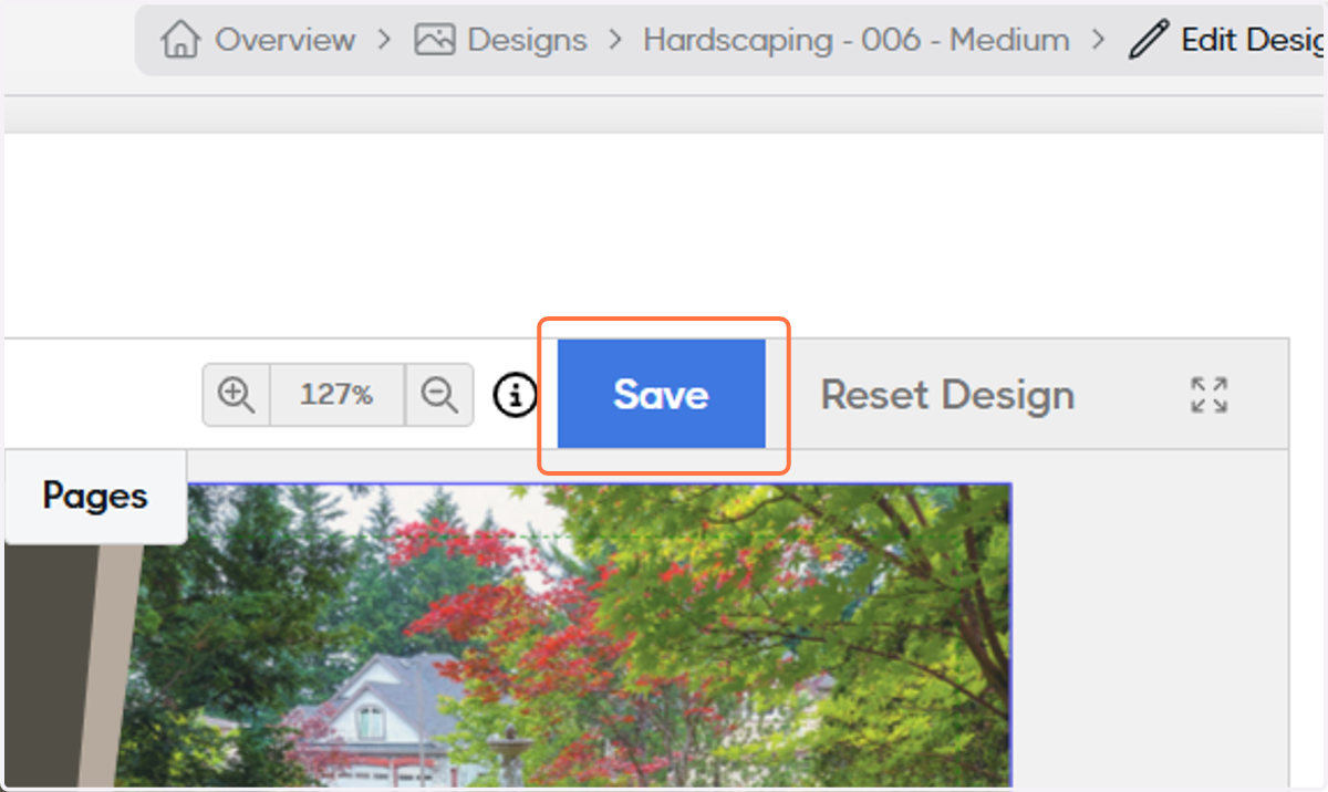 When you're finished editing, click on Save