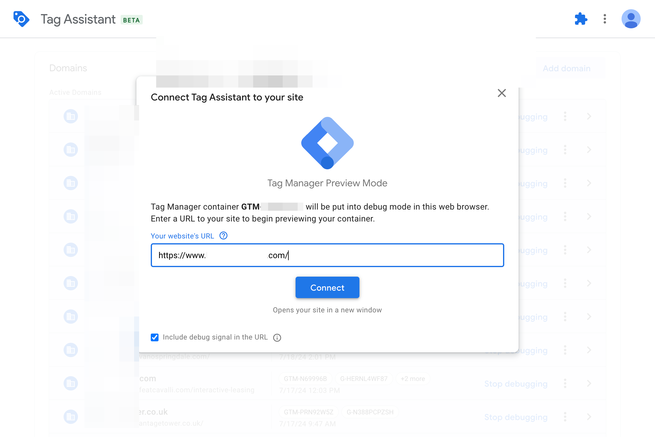 Click on Connect