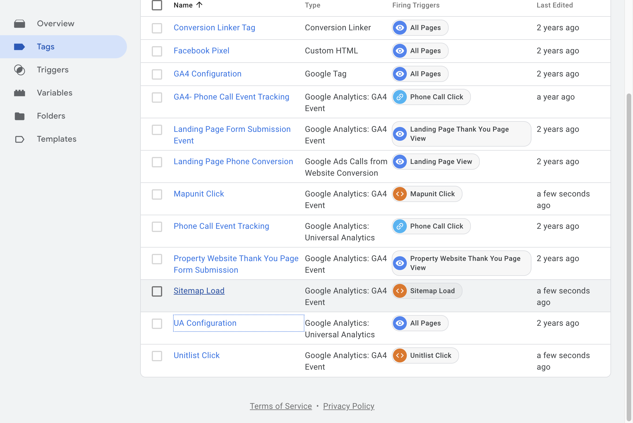 Click on Sitemap Load