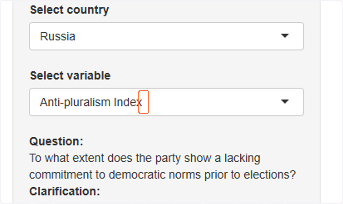 Click on Select variable