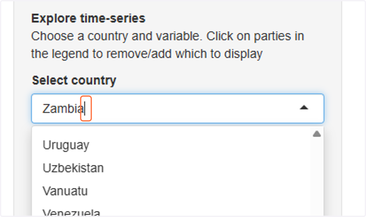 Click on Select country