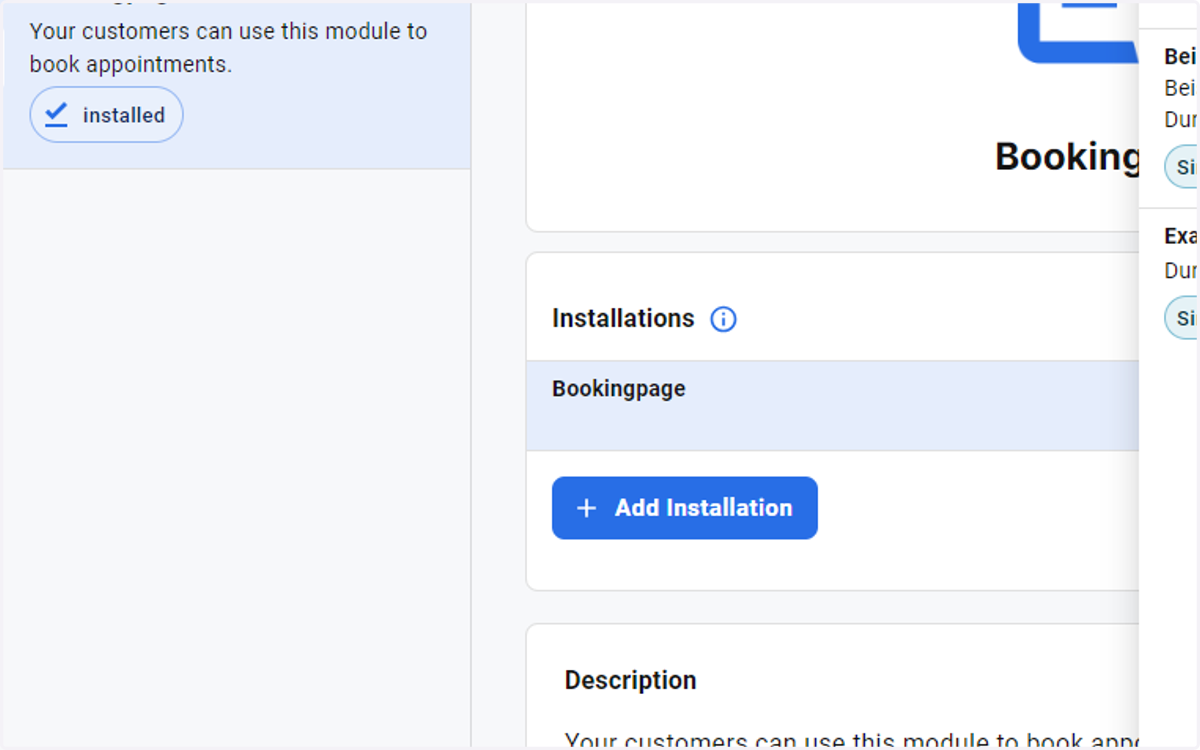 Select individual Appointment Templates