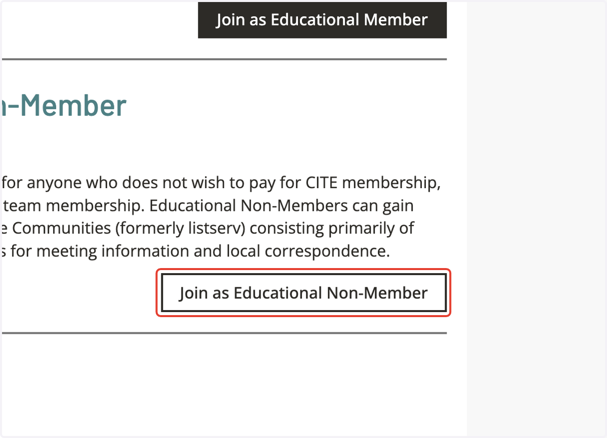 Click on Join as Educational Non-Member