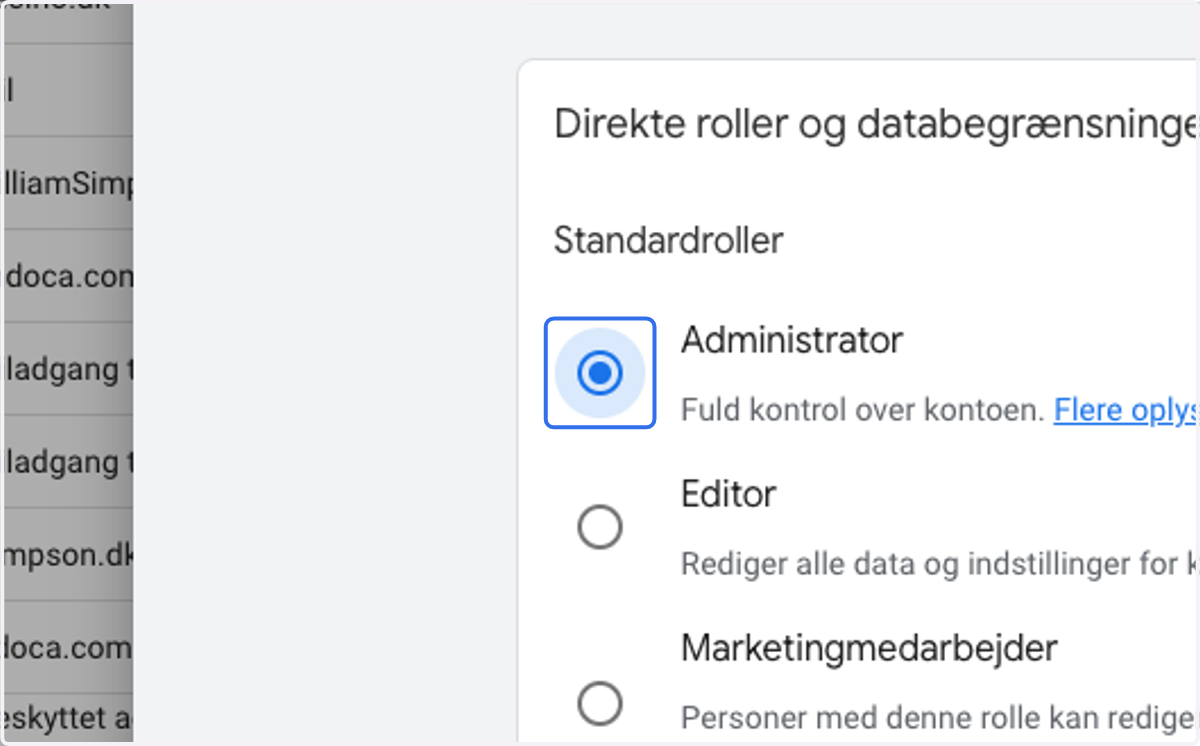 Select Administrator…