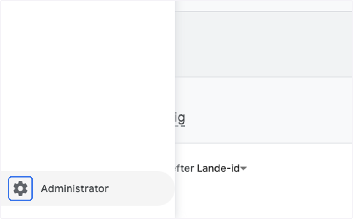 Click on Administrator