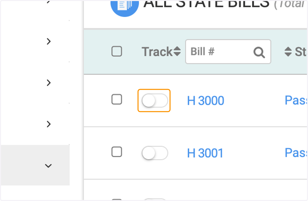 Click to track a bill