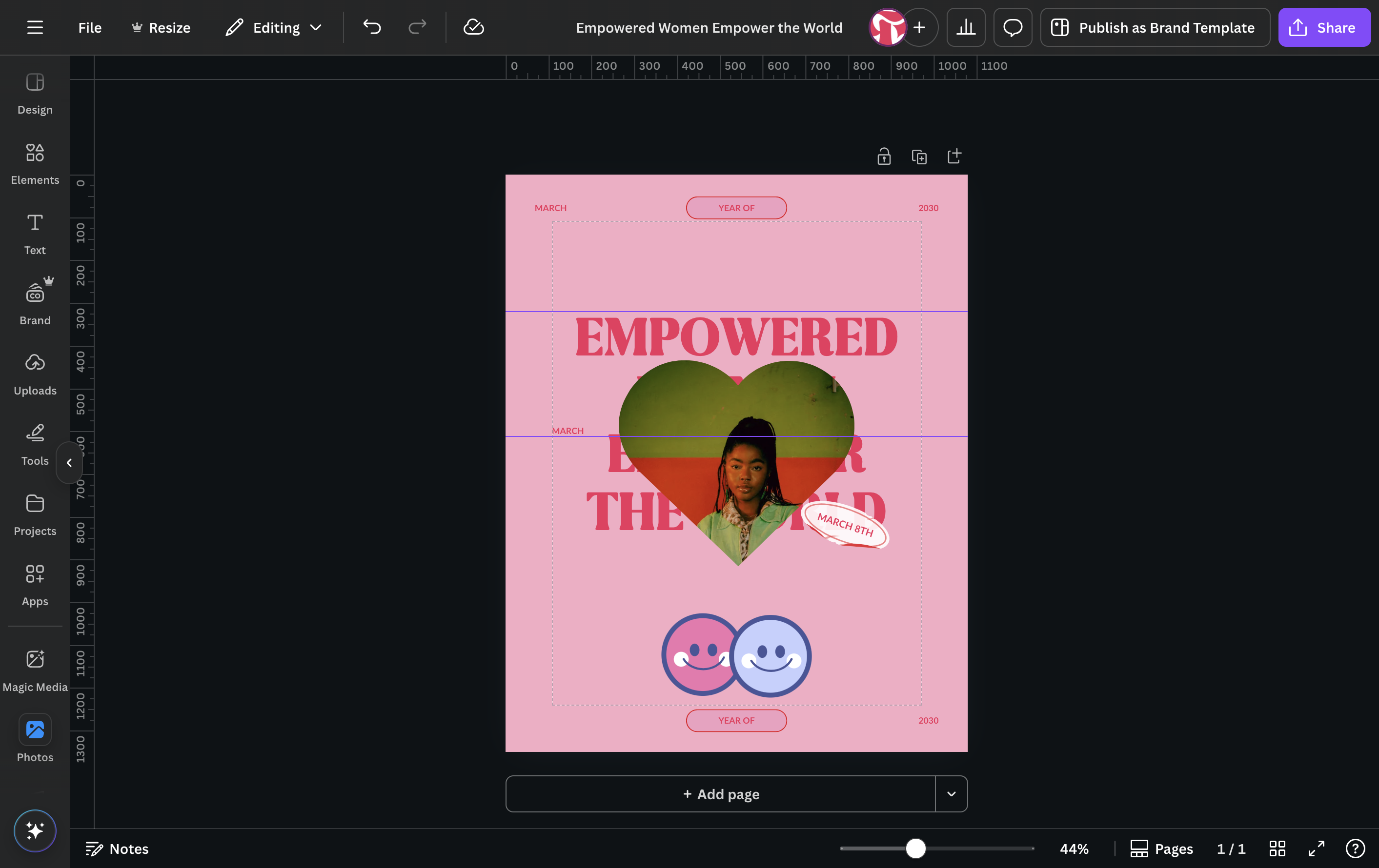 Drag highlighted element