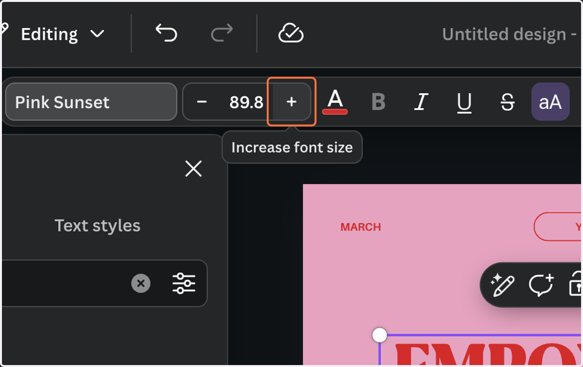 If the new fonts change the spacing or layout, adjust the font size to correct this.
