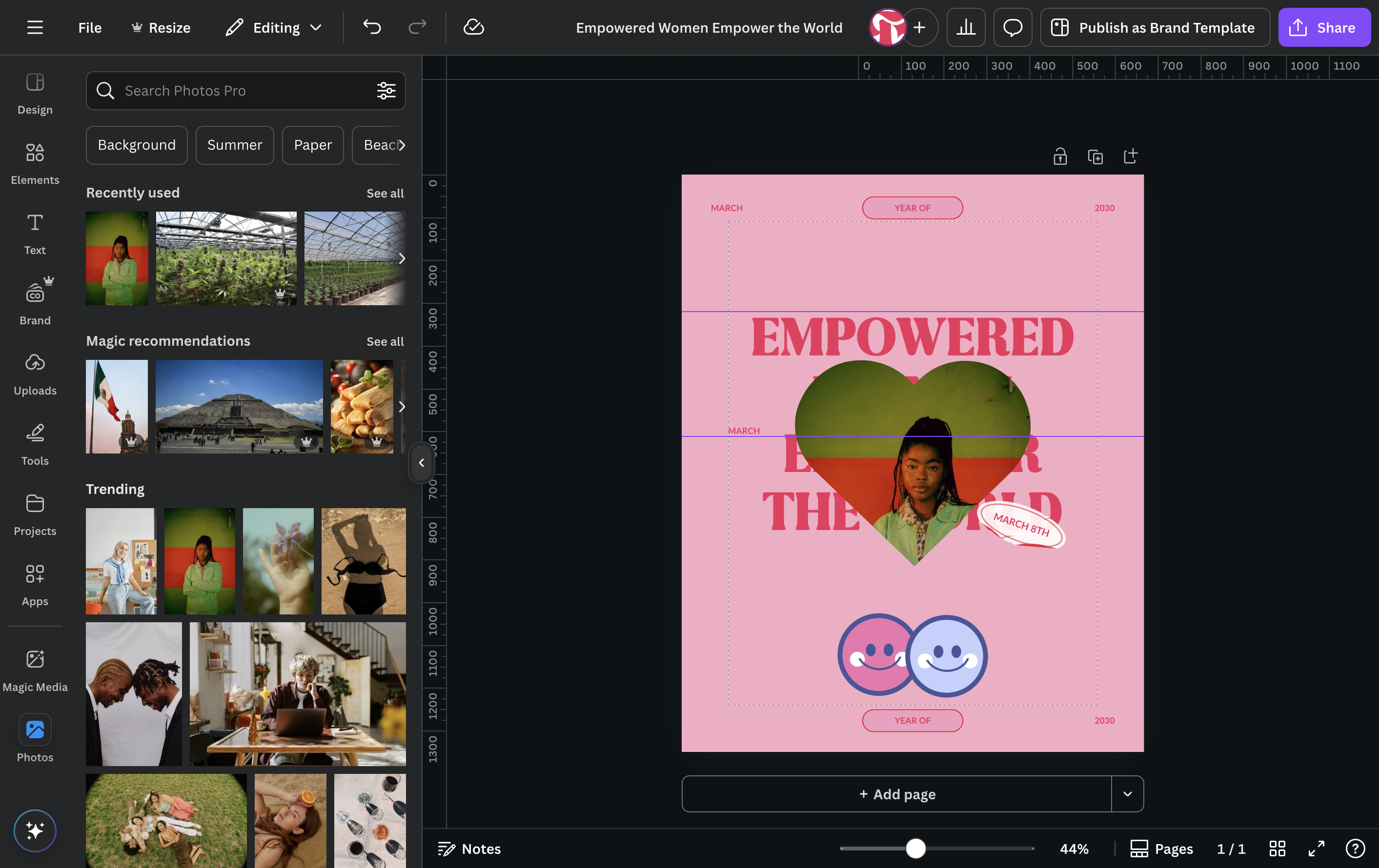 To use a mockup, click on elements.