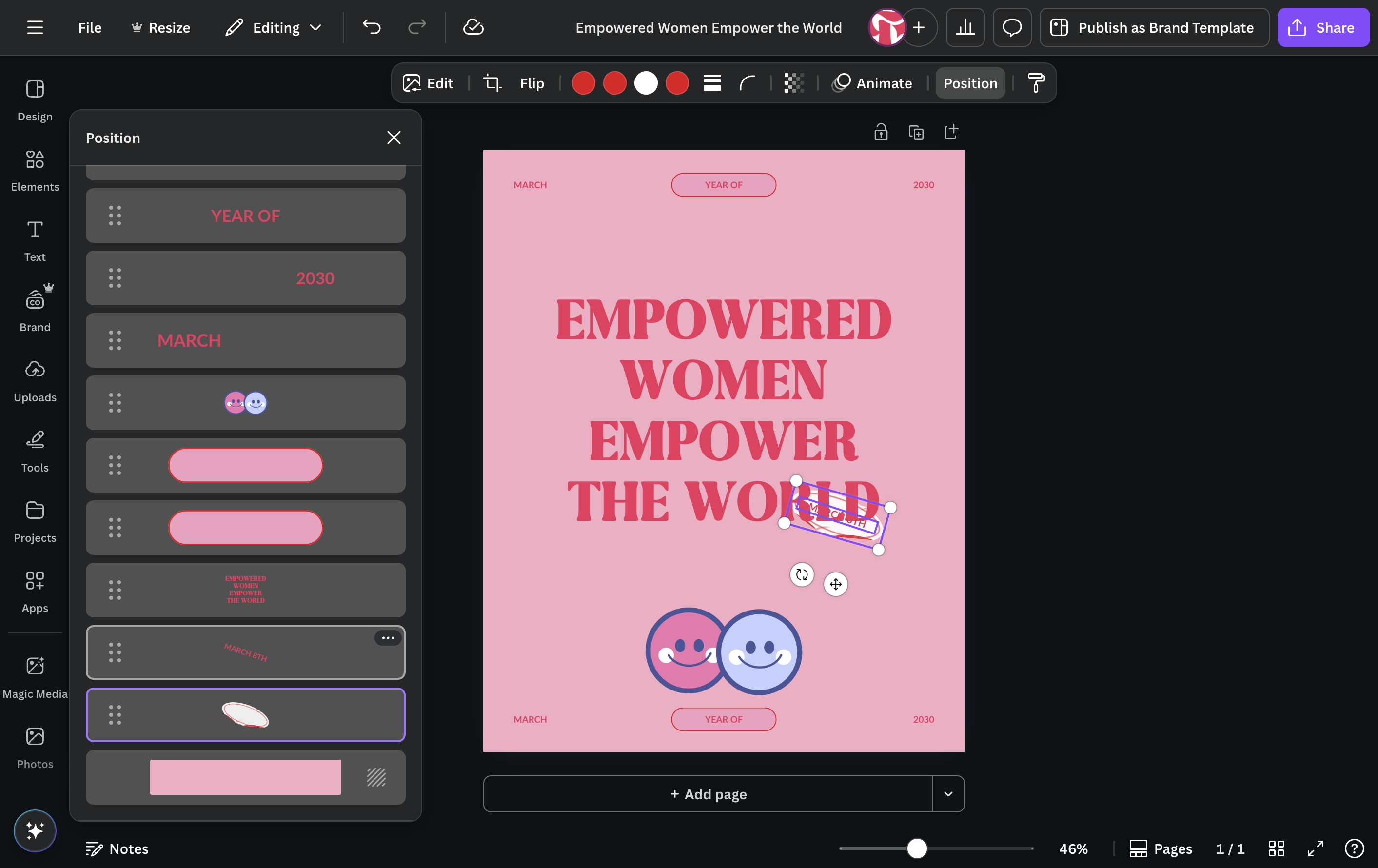 To select multiple graphics, hold down control and click another graphic.