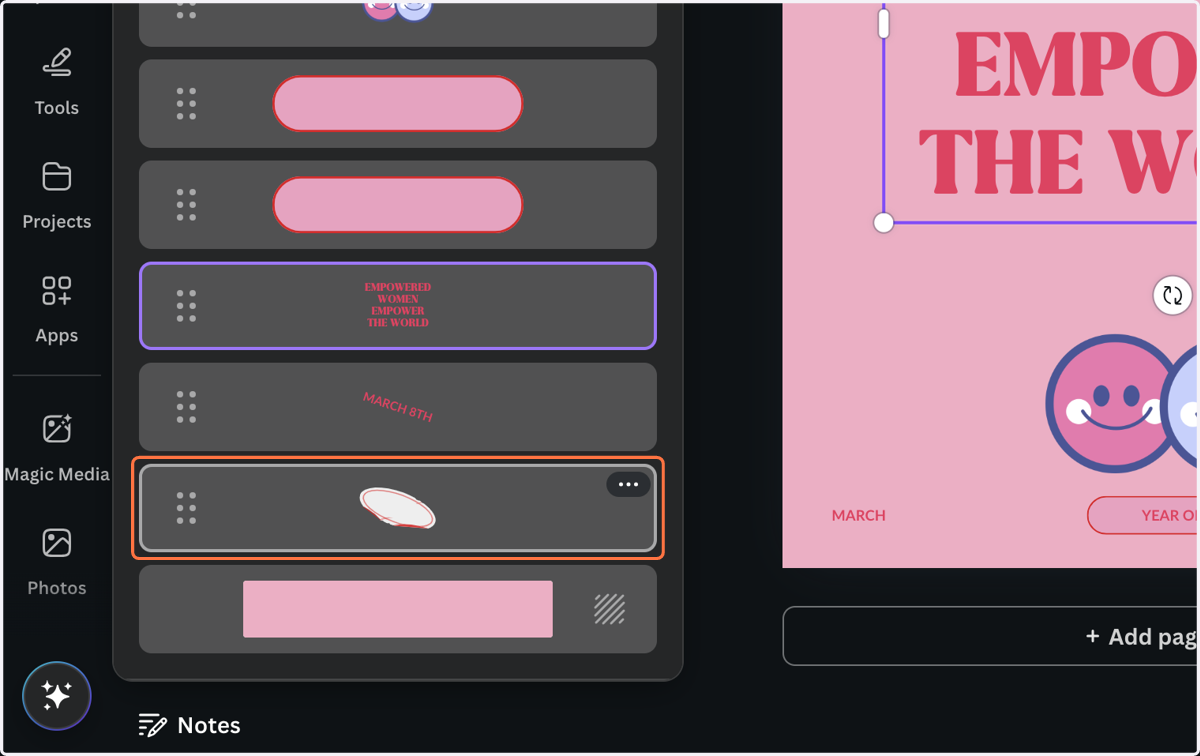 Click on Graphic