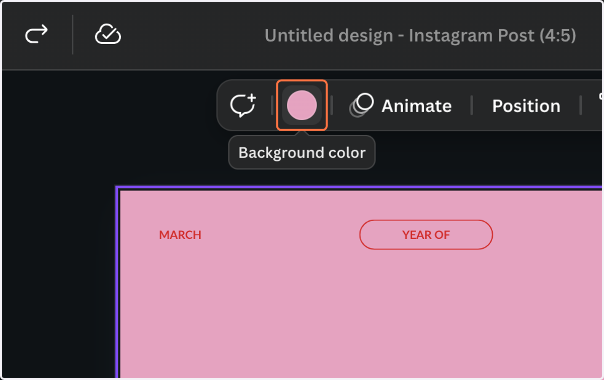 To chnage the color of any editable item or text, simply click the item and click on the color swatch that shows in the task bar.