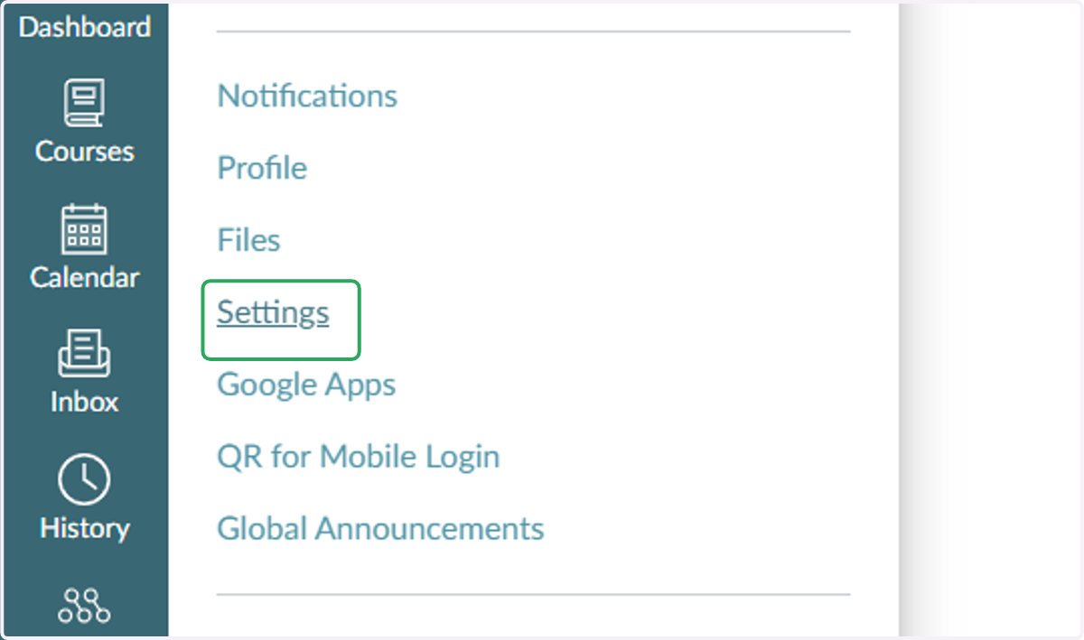 Select Settings