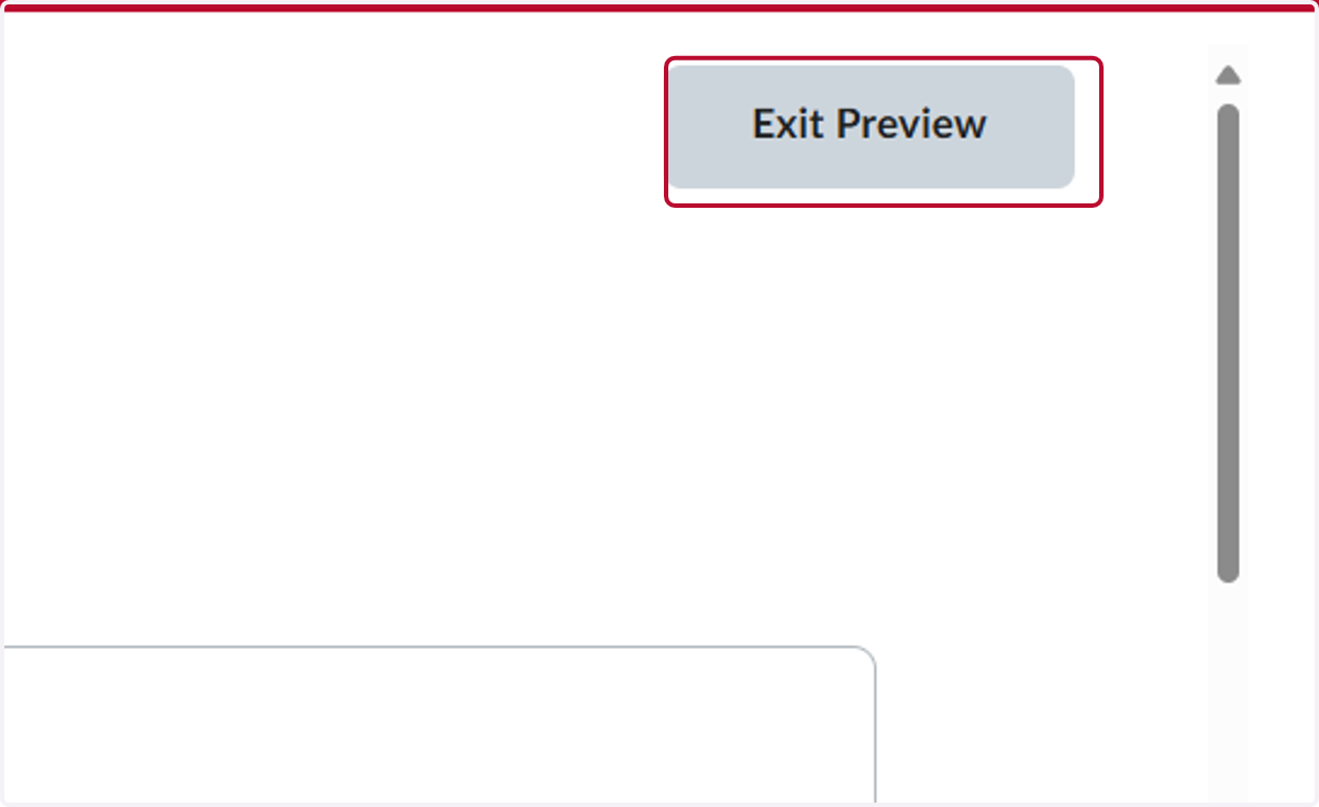 Click on Exit Preview to return to the list of quizzes