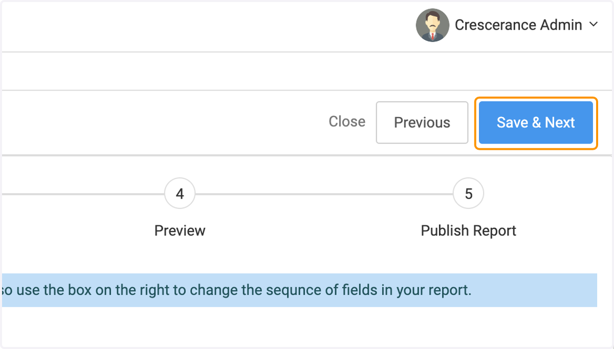 On the second step, Select Fields, do not select any fields to add and click Save and Next