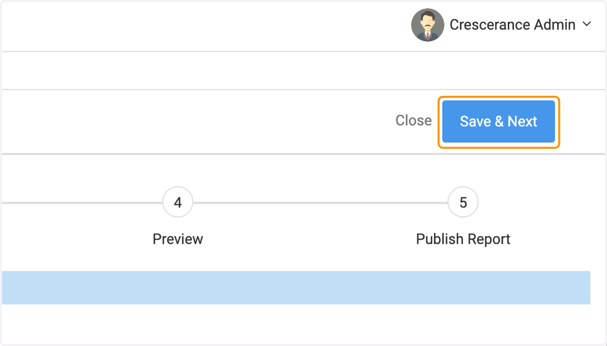 Click on Save & Next
