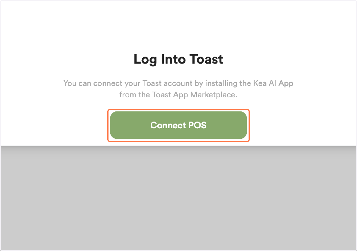 Click on Connect POS