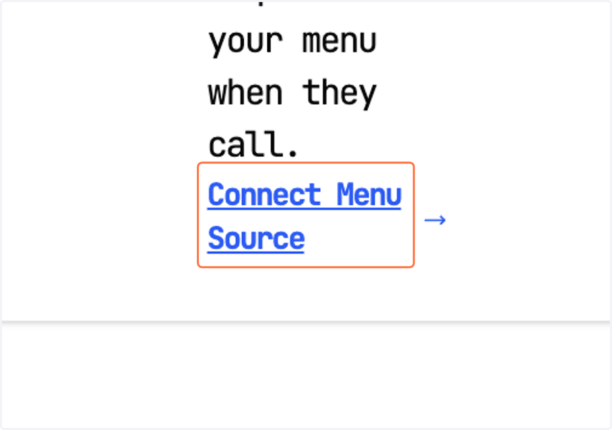 Locate the Location Menu section from the very bottom right of this Screen. Then click on Connect Menu Source