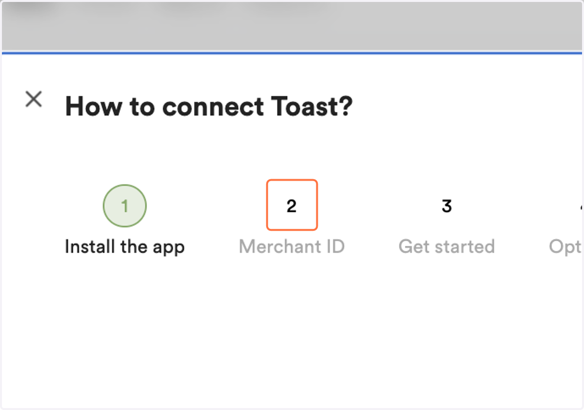 Select 2: Merchant ID from the pop up box open.