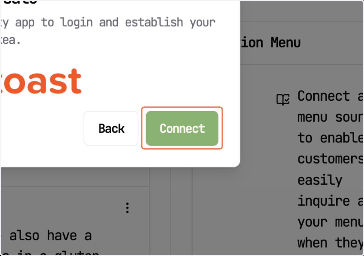 Click on Connect