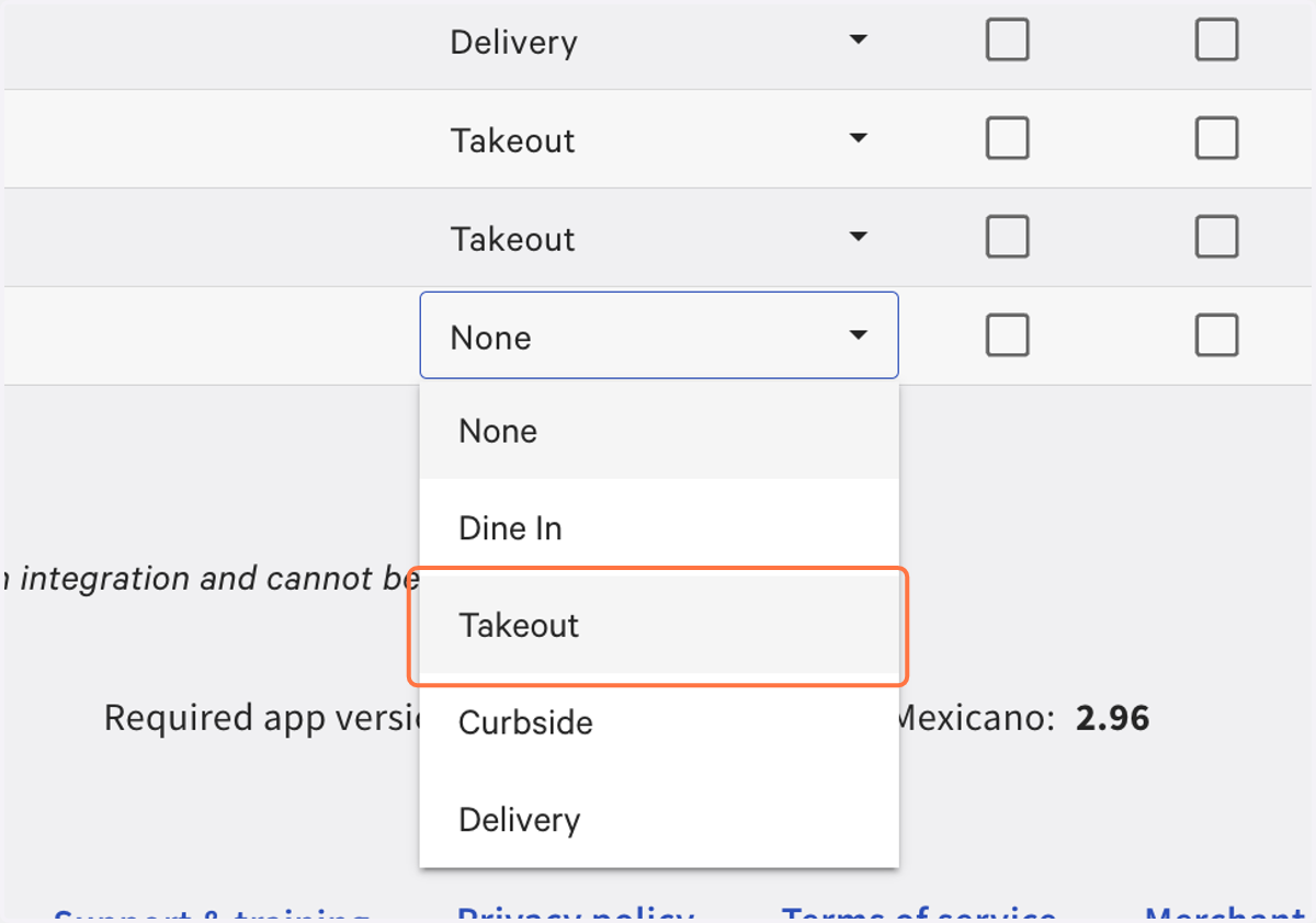 Select Takeout