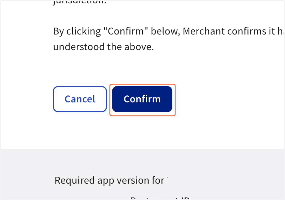 Click on Confirm